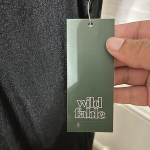 NWT Wild Fable Black Midi Dress